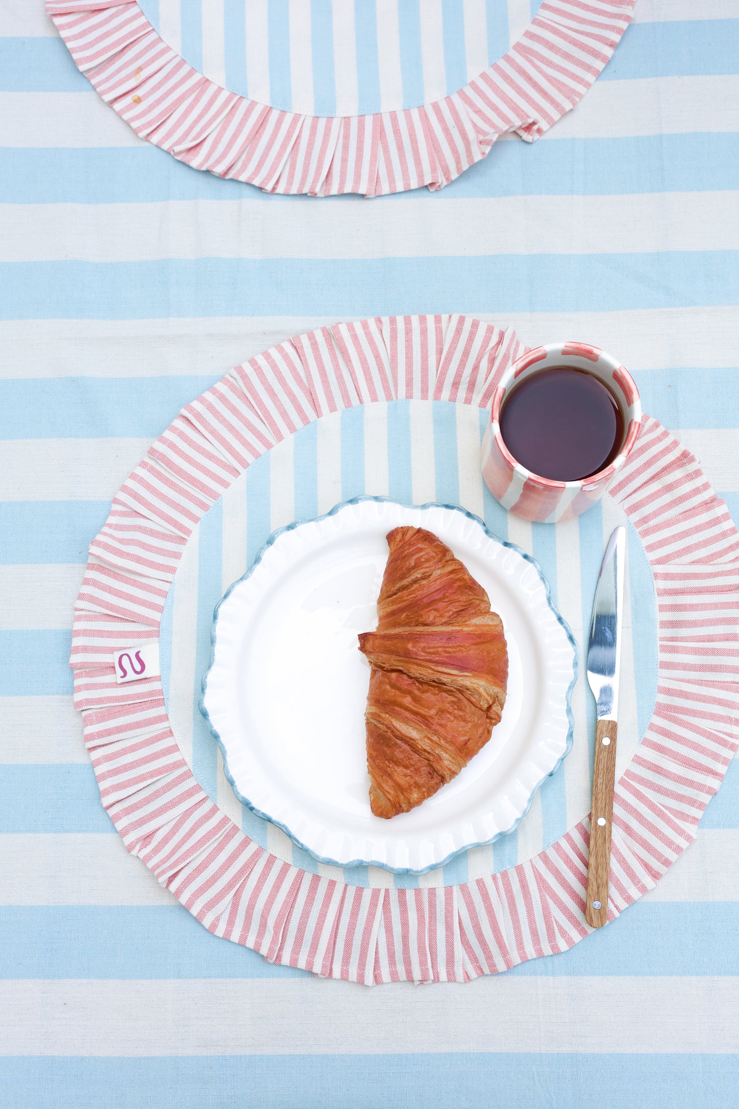 Placemat Lichtblauw / Blush Levi (set van twee)