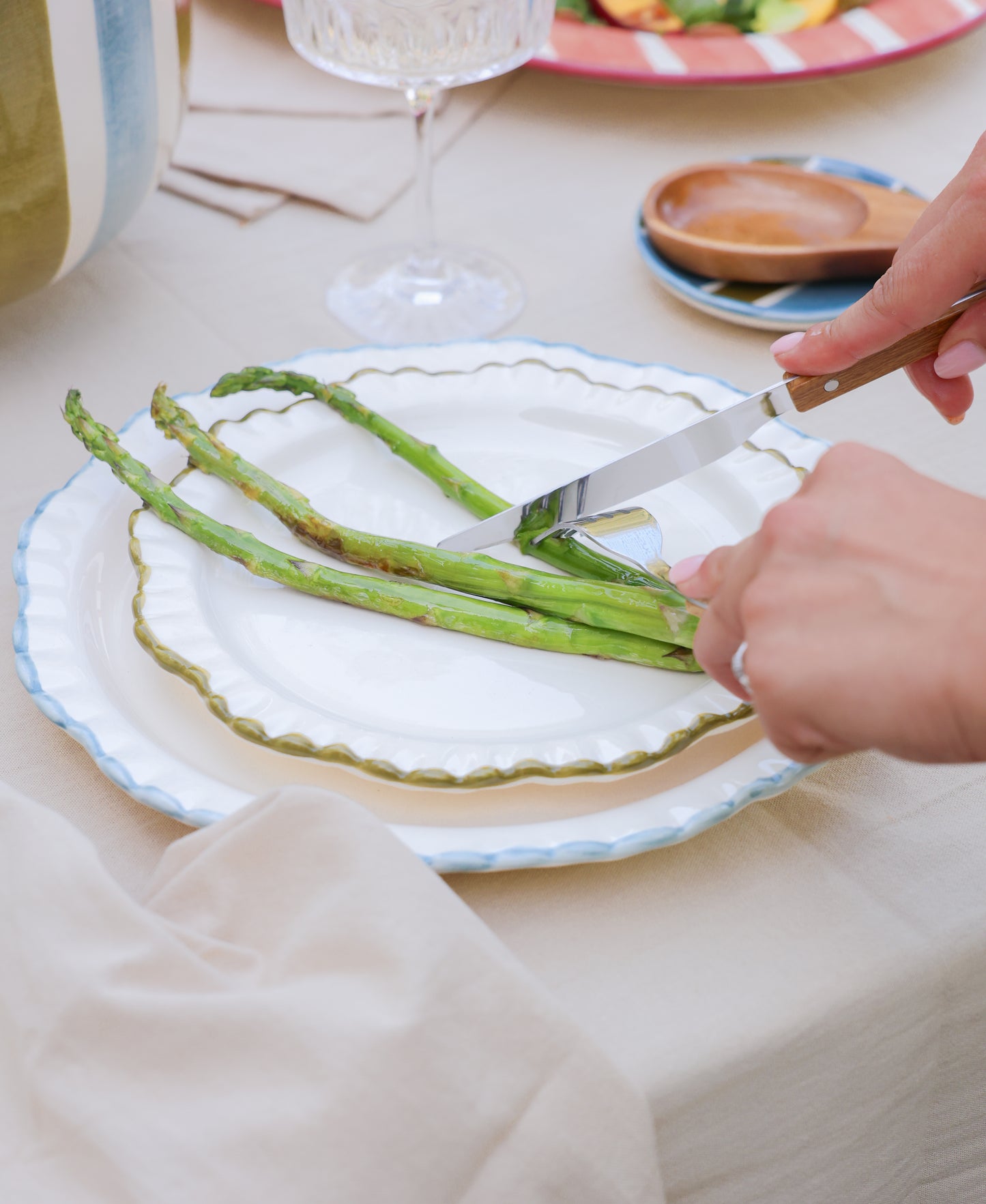 Breakfast Plate Green Ollie (Set of 2)