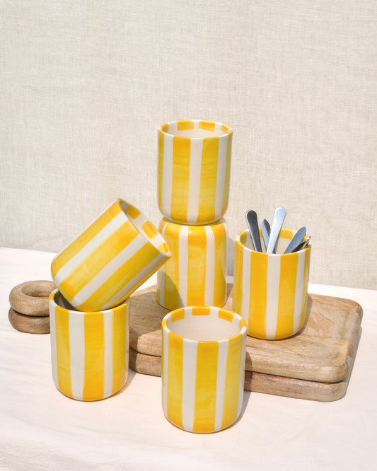The Yellow Luna Cup Set For Six
