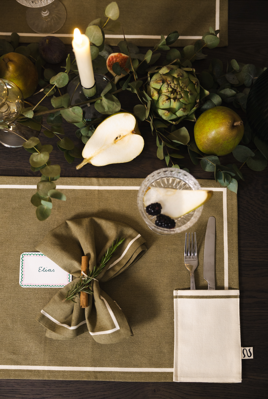 Placemat Green Robin (Set of 2)