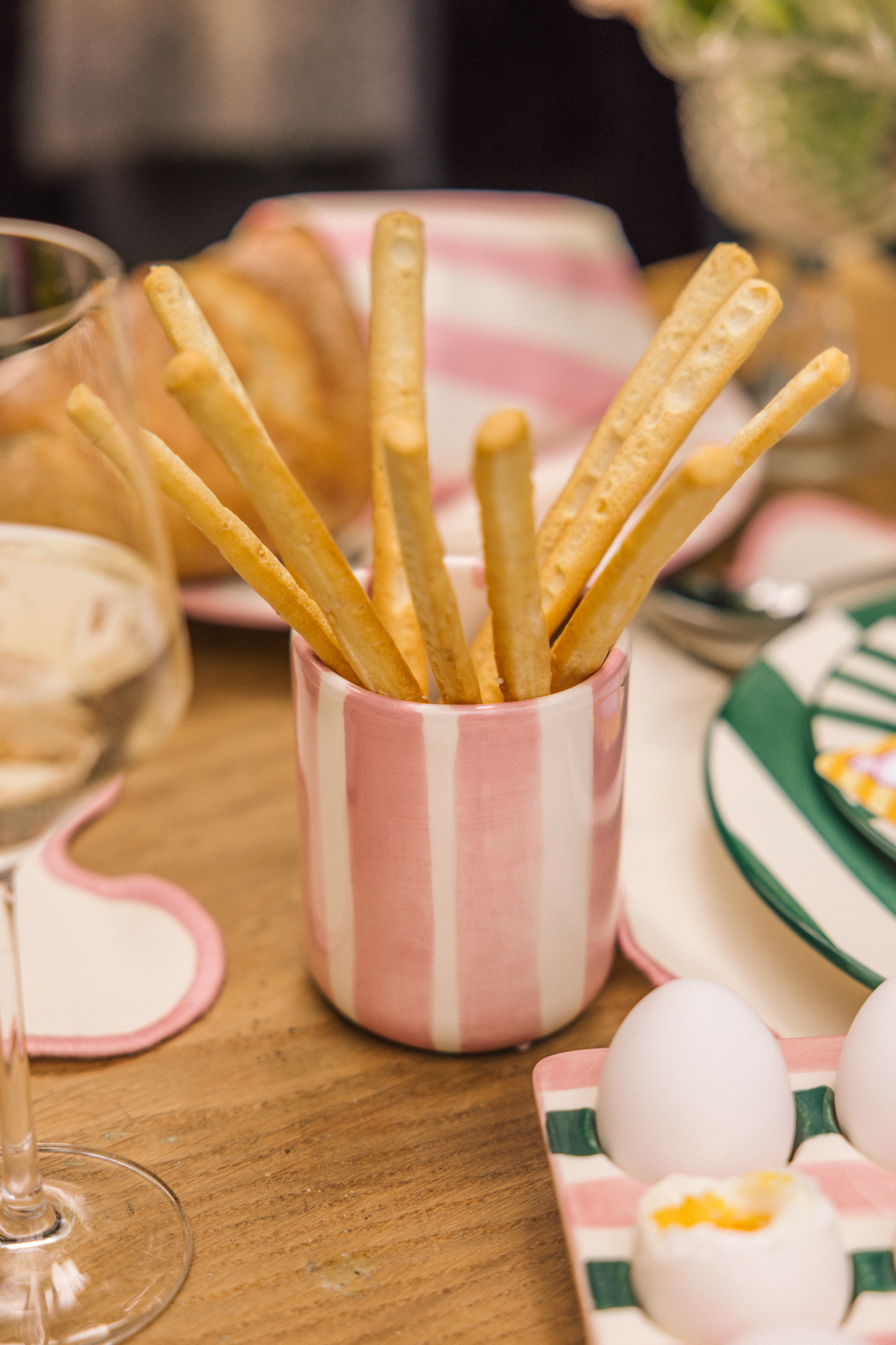 The Pink Iris Cup Set For Six