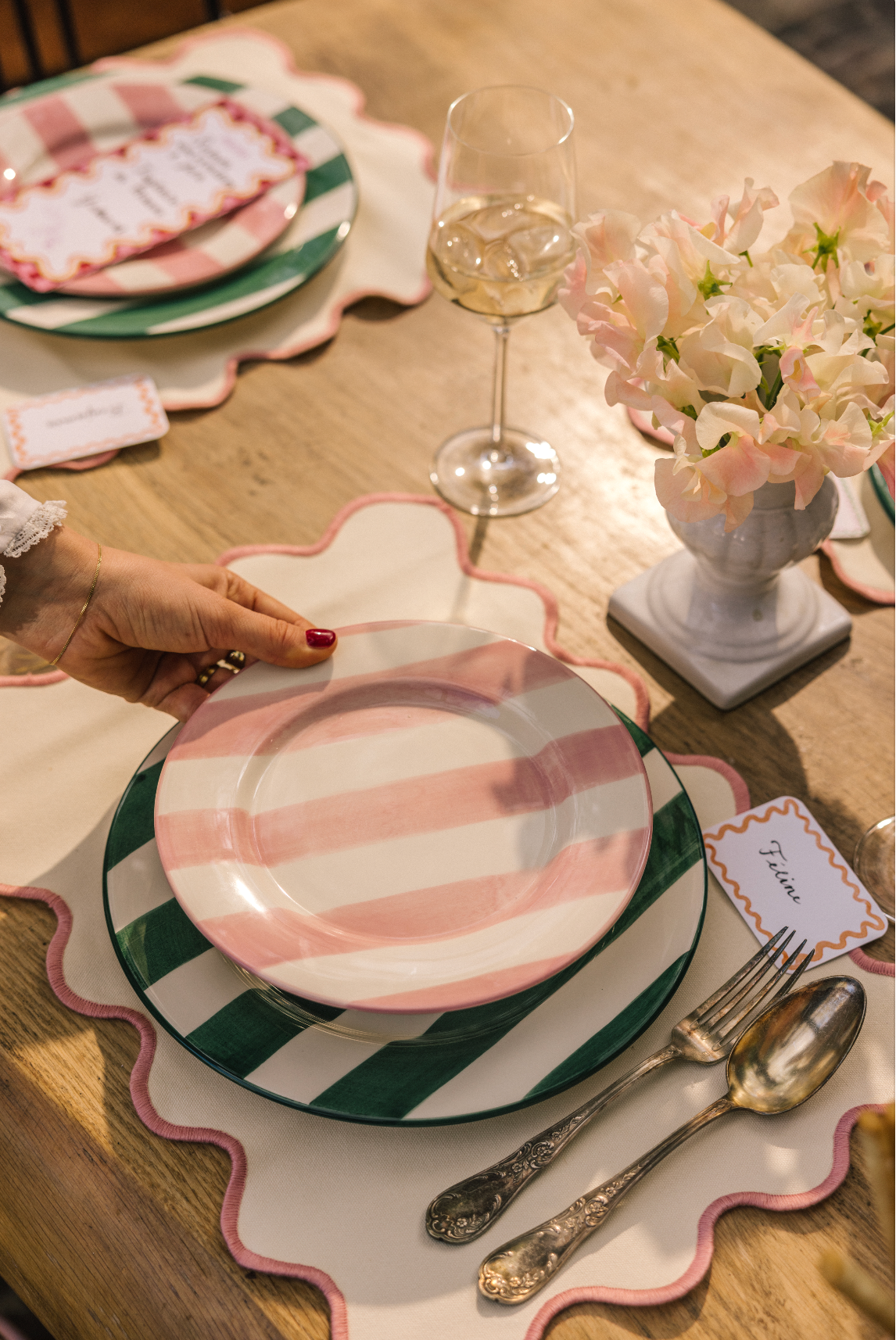 Breakfast Plate Pink Iris