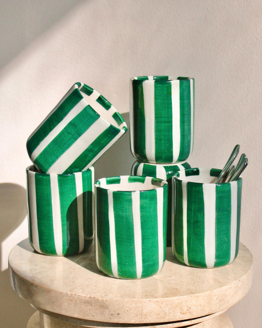 The Green Kelly Cup Set For Six