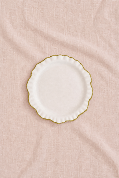 Breakfast Plate Green Ollie  (Set of 2)