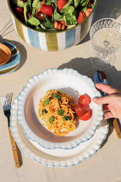 Pasta Plate Lightblue Anna  (Set of 2)