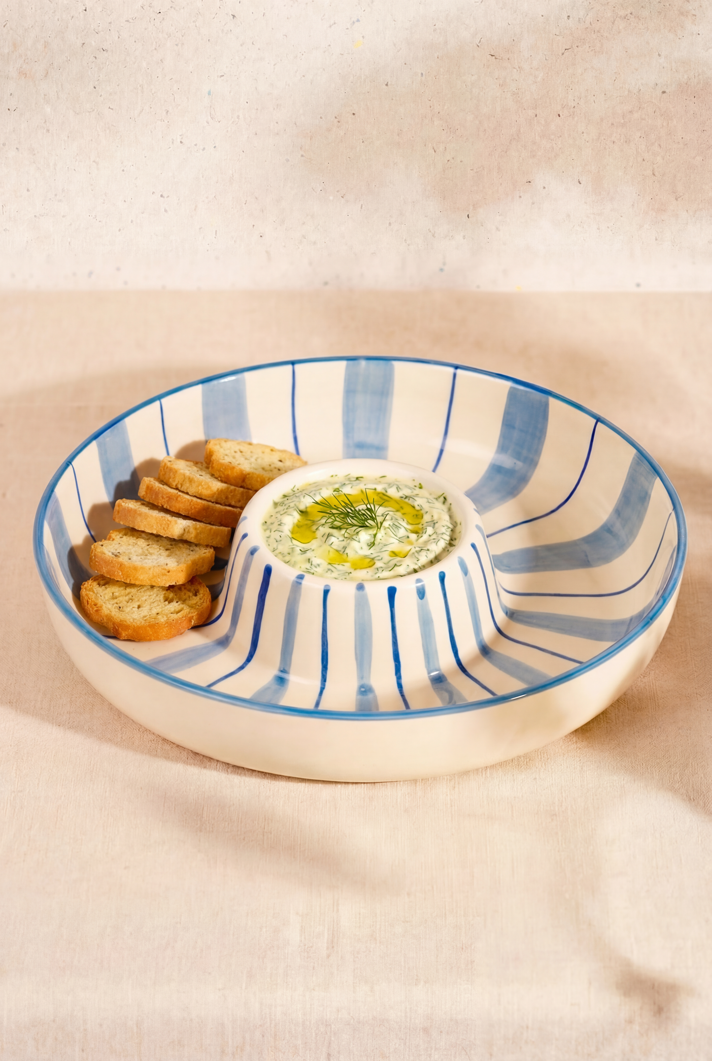 Chip 'N Dip Bowl Lightblue/Blue Tobi