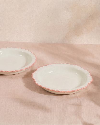 Pasta Plate Blush Charlie  (Set of 2)