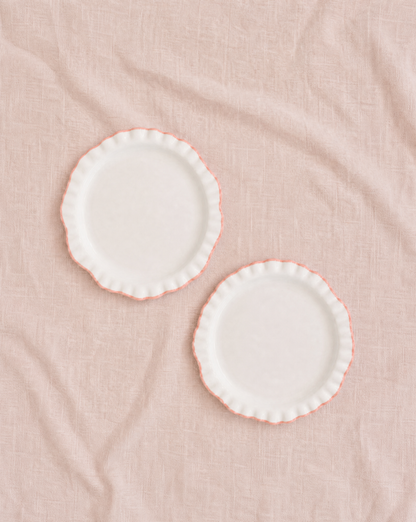 Breakfast Plate Blush Charlie  (Set of 2)