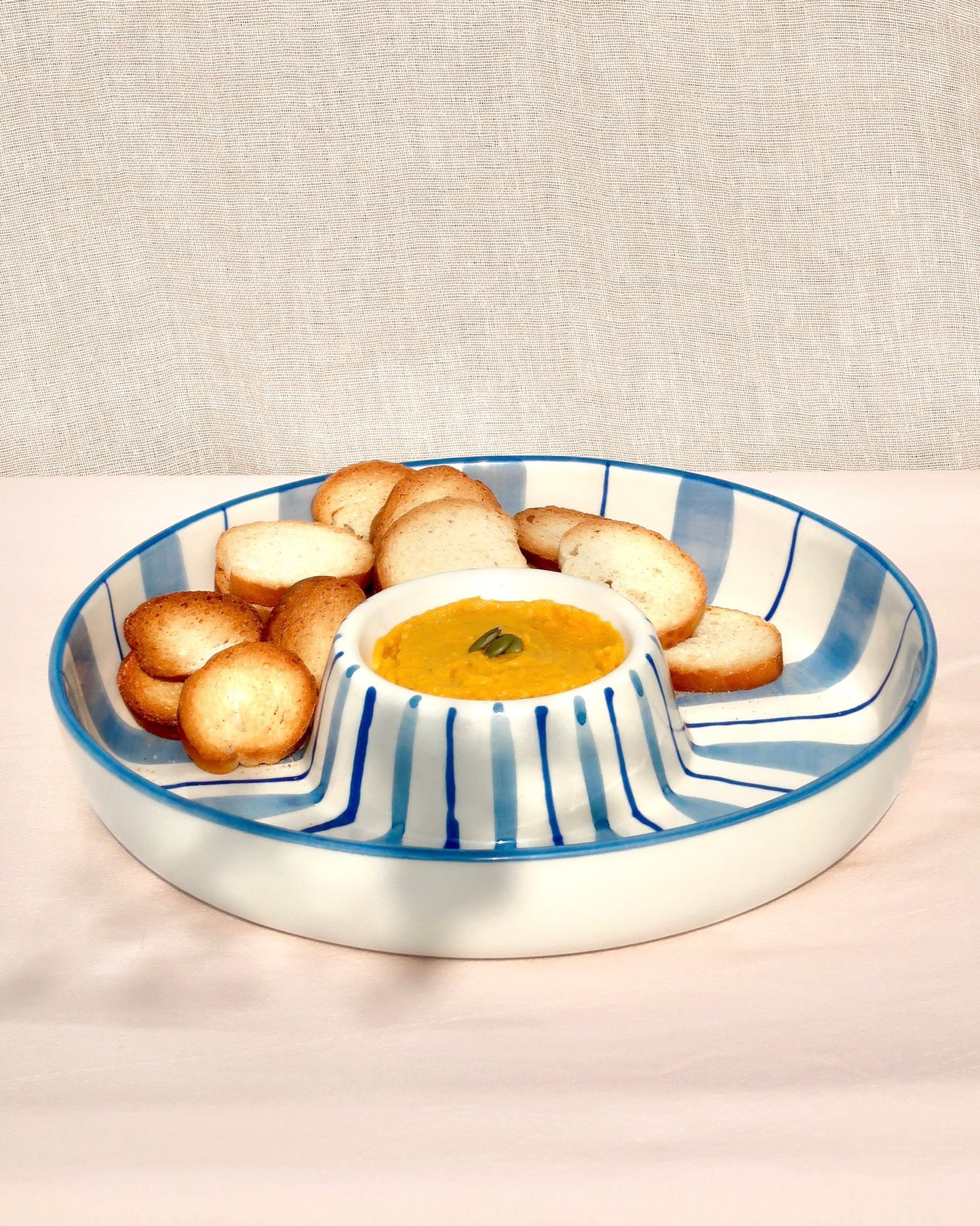 Chip 'N Dip Bowl Lightblue/Blue Tobi