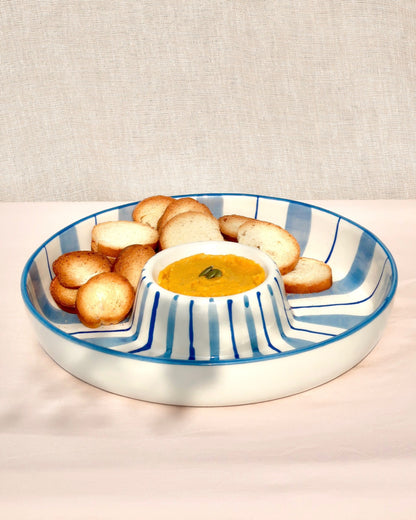 Chip 'N Dip Bowl Lightblue/Blue Tobi