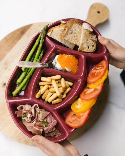 Snack Platter Burgundy Nova