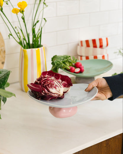 Deem Blue/Pink Serving Tray