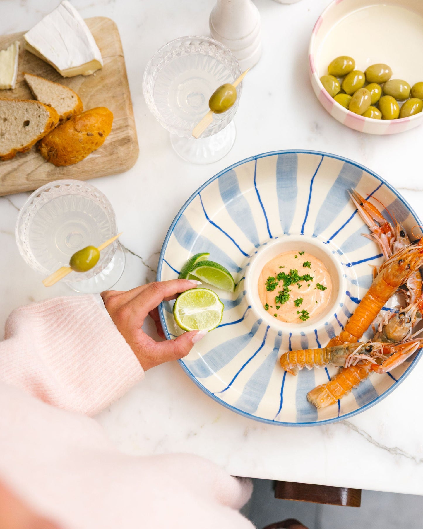 Chip 'N Dip Bowl Lightblue/Blue Tobi