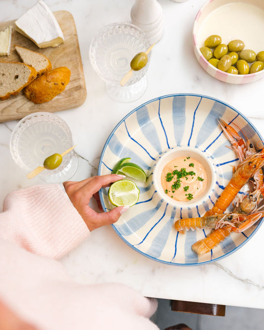 Chip 'N Dip Bowl Lightblue/Blue Tobi