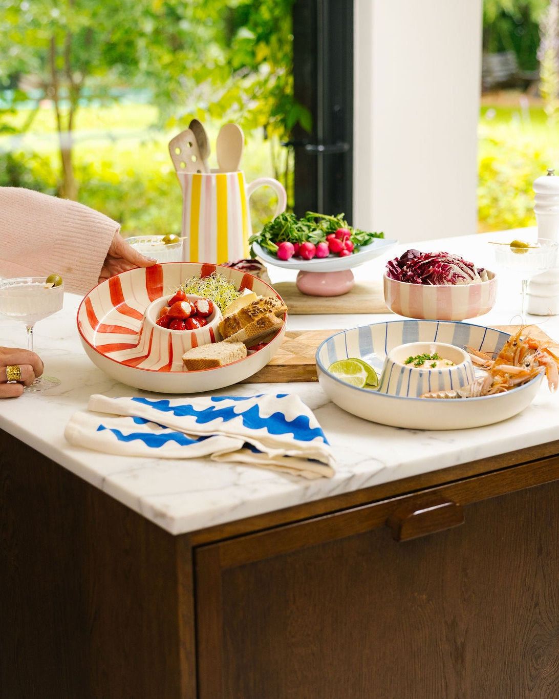 Chip 'N Dip Bowl Lightblue/Blue Tobi