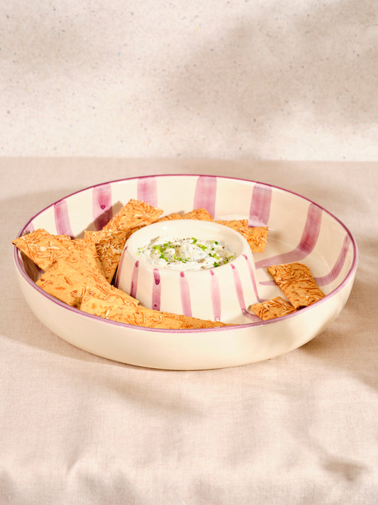 Chip'N Dip Bowl Purple Bobby