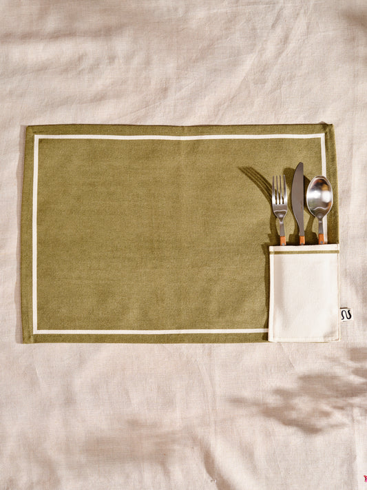 Placemat Green Robin (Set of 2)