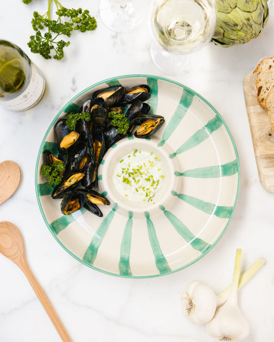 Chip'N Dip Bowl Green Sam