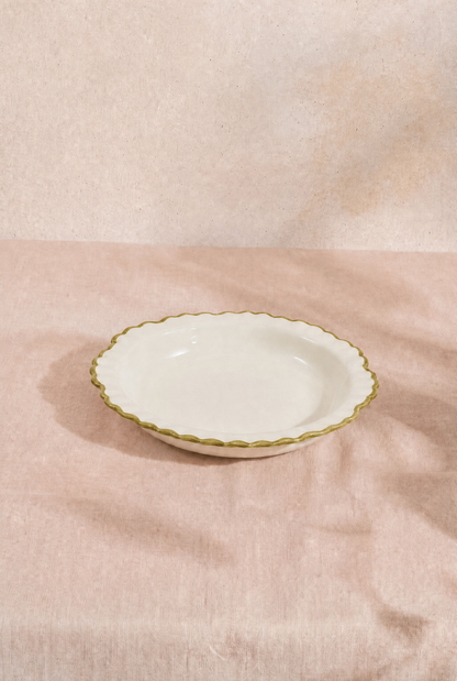 Pasta Plate Green Ollie (Set of 2)