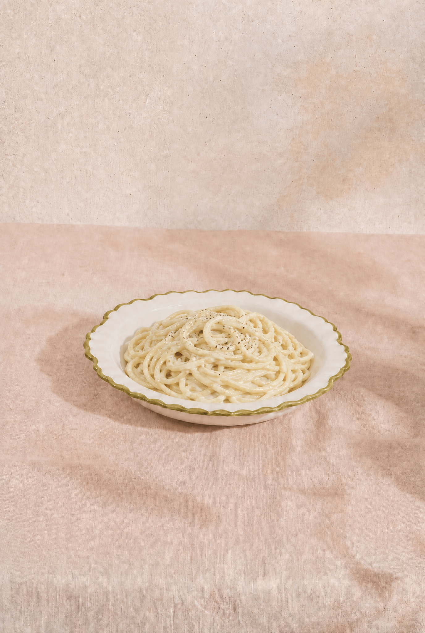 Pasta Plate Green Ollie (Set of 2)