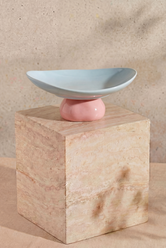 Serving Tray Deem Blue / Pink