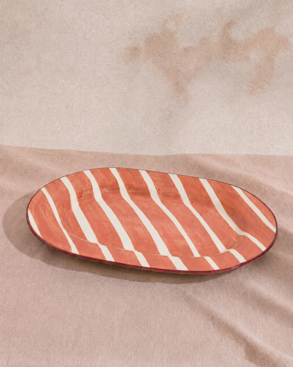 Serving Plate Blush/Burgundy Jules