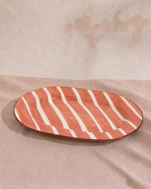 Serving Plate Blush/Burgundy Jules