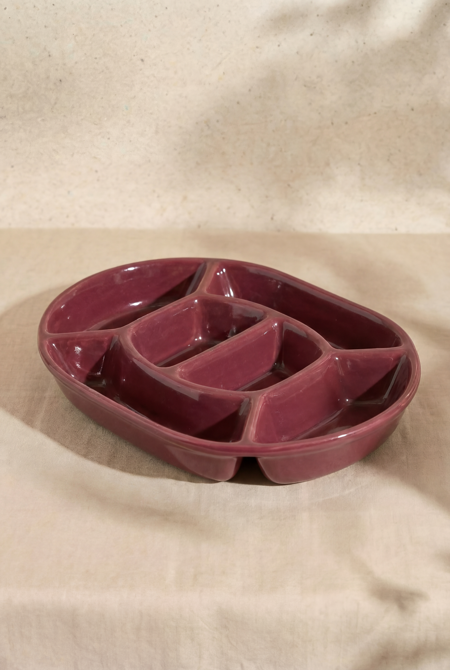 Snack Platter Burgundy Nova
