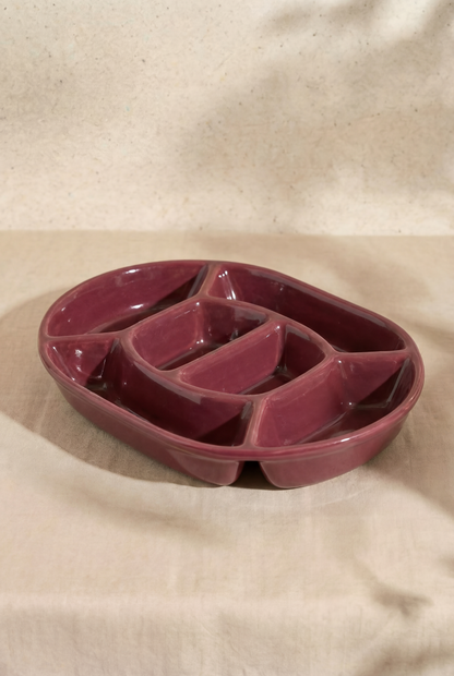 Snack Platter Burgundy Nova