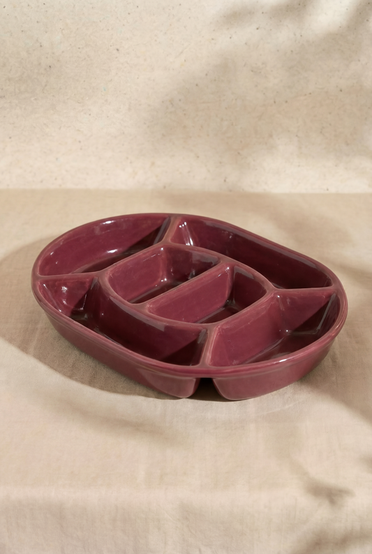 Snack Platter Burgundy Nova