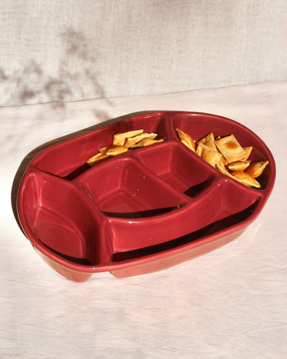 Snack Platter Burgundy Nova