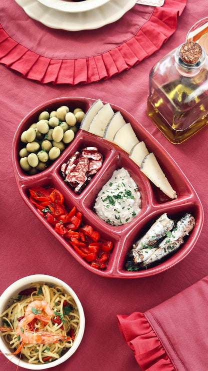 Snack Platter Burgundy Nova